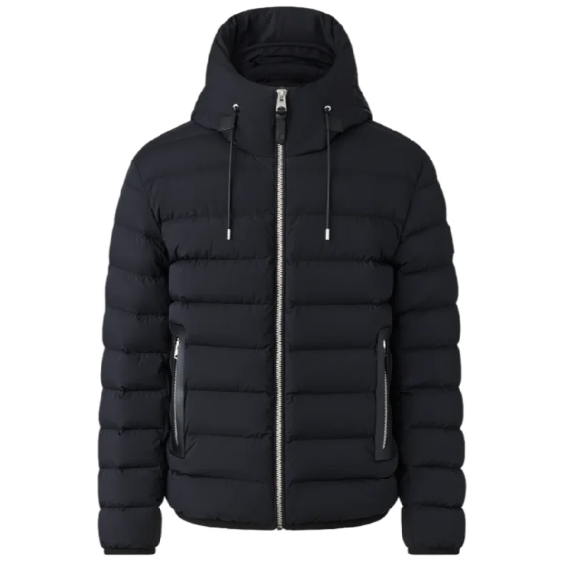 JACK Agile-360 stretch light down jacket with hood Blk/Blk Jack Black