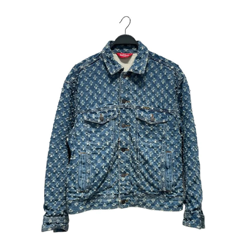 Supreme/Denim Jkt/L/Denim/BLU/All Over Print/