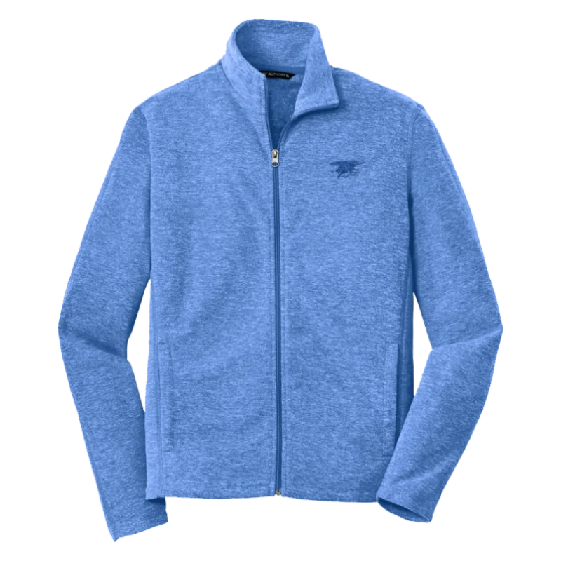 Men's Trident Royal Heather Microfleece Full Zip Jacket