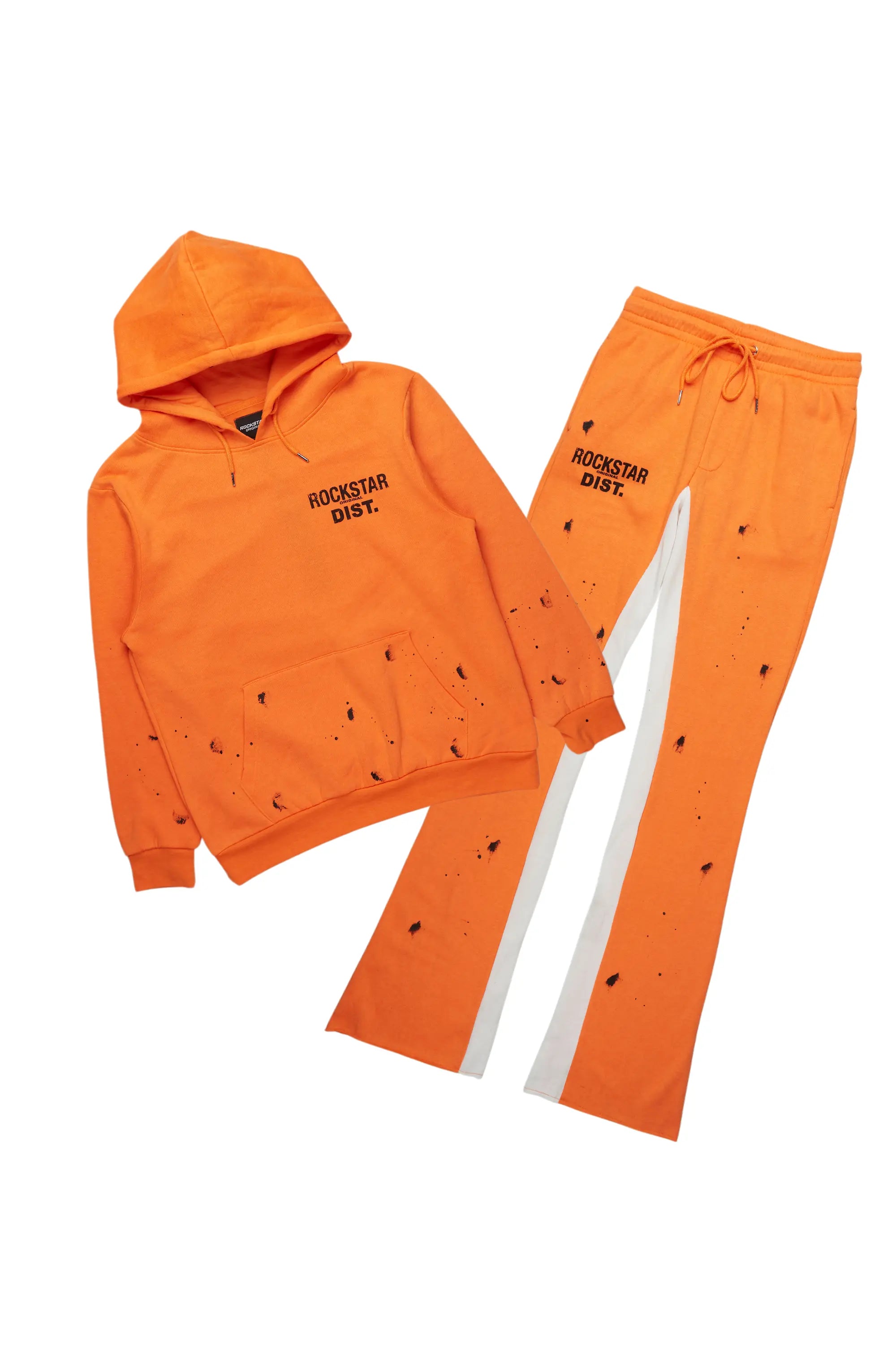 Raffer Orange Hoodie Baggy Fit Pant Track Set