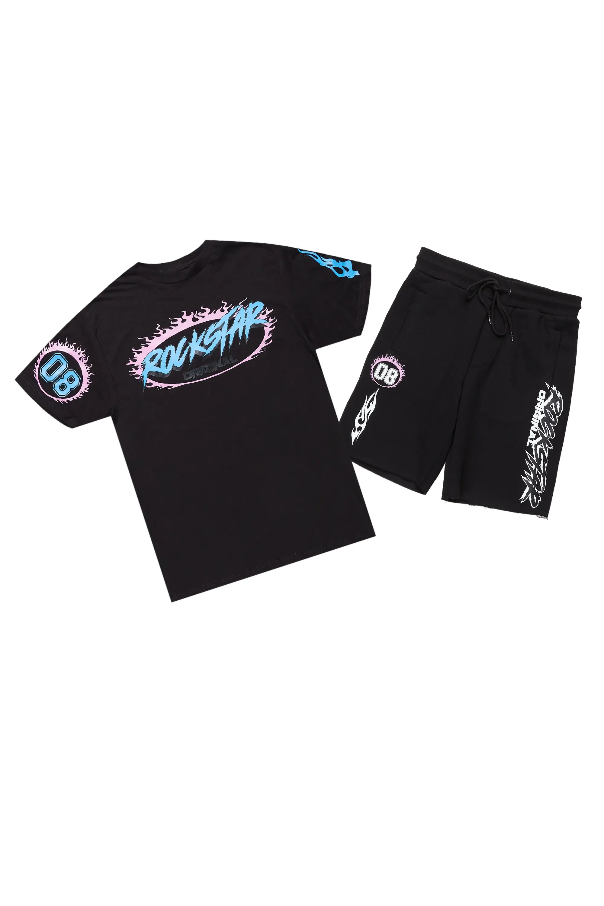 Draven 2.0 Black T-Shirt Short Set