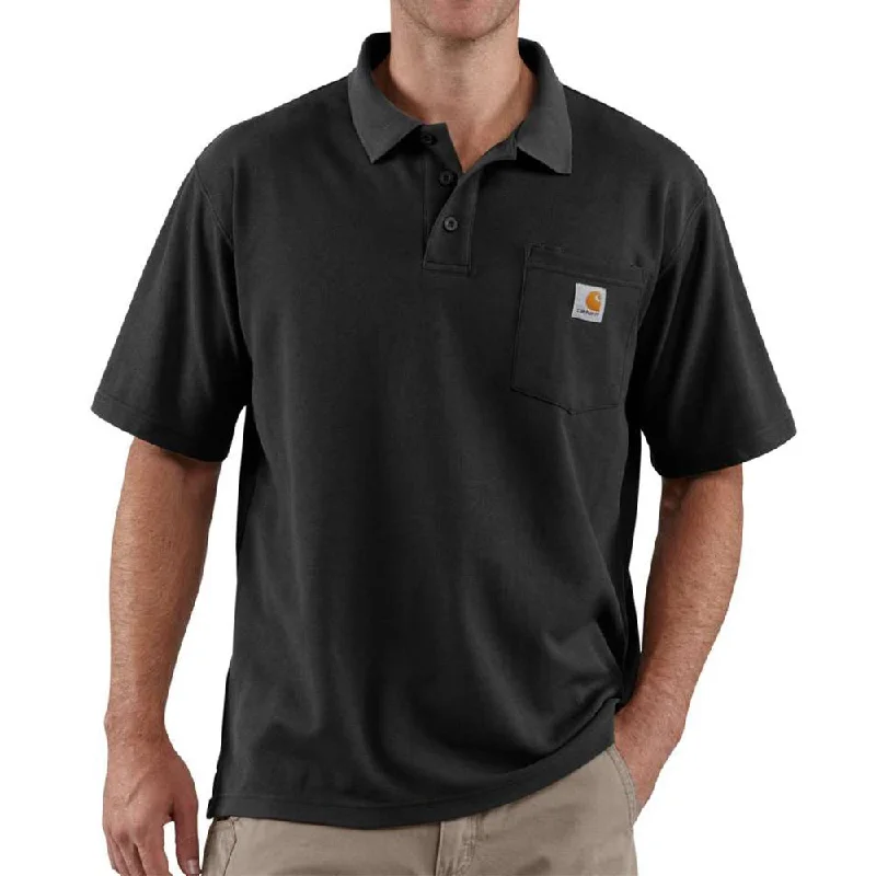 Carhartt Mens Polo Work Shirt - 106685-BLK