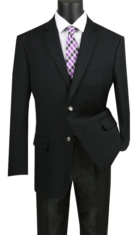 Vinci Men Sport Coat B-TR-Black