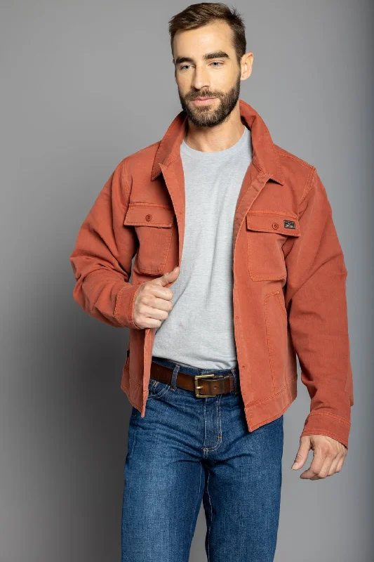 Kimes Ranch Mens Rough Stock Dark Red 100% Cotton Cotton Jacket