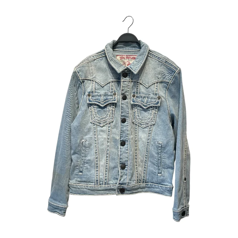 TRUE RELIGION/Denim Jkt/M/Cotton/BLU/WHITE STITCHING