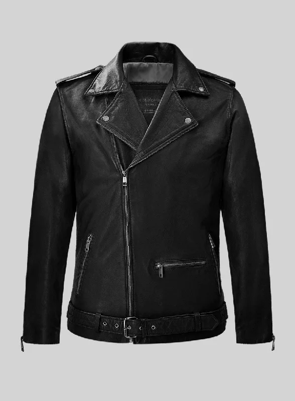 Wanderer Black Riding Leather Jacket