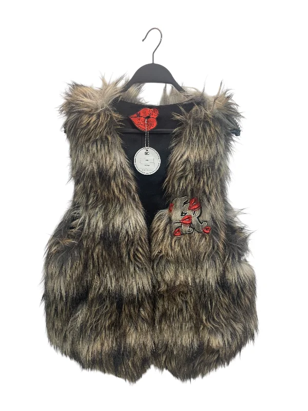 LA ROPA/Vest/M/Fur/BRW/