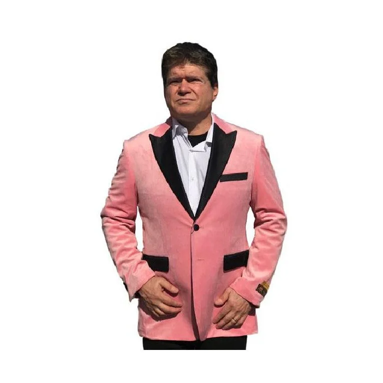 Alberto Nardoni Ligth Pink Tuxedo Sport Coat Jacket