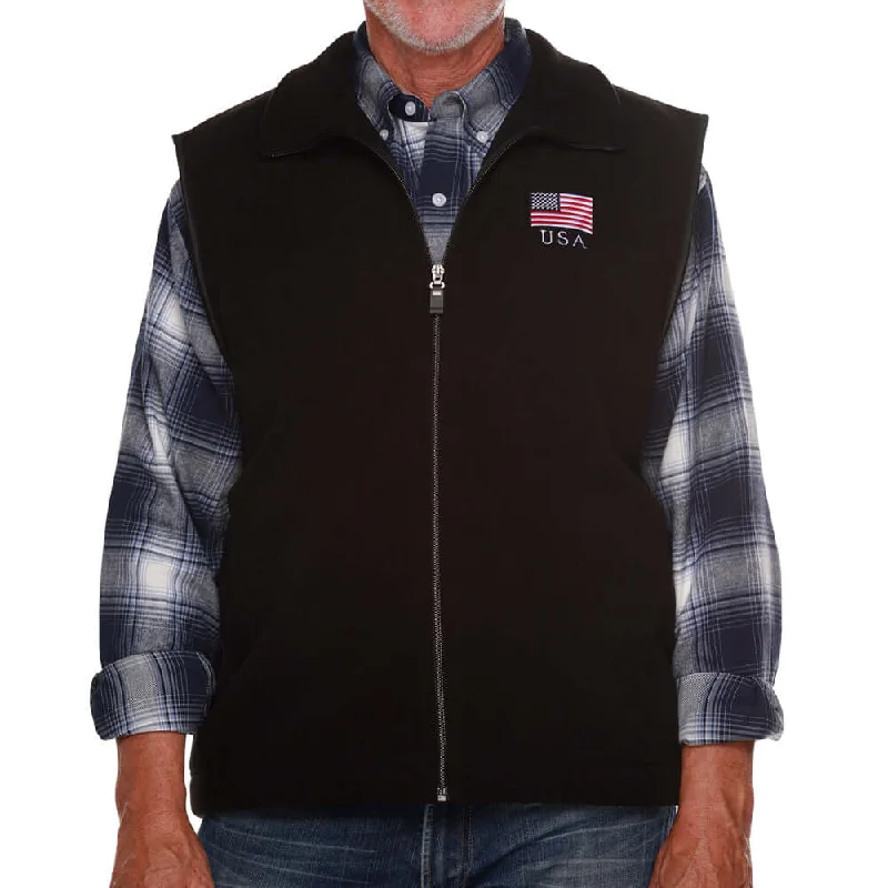 Men's Made in USA Full Zip Fleece Vest