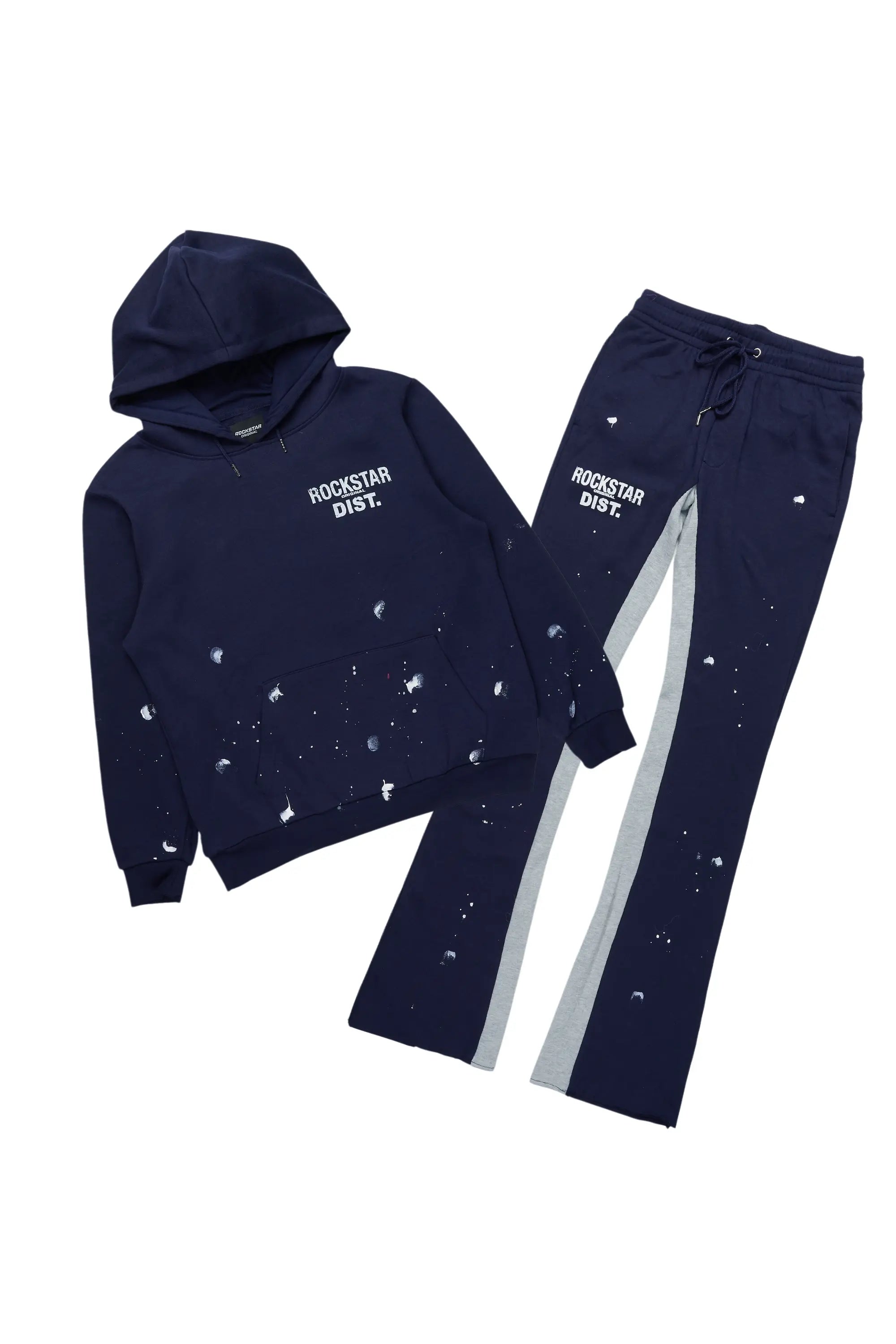 Raffer Navy Hoodie Baggy Fit Pant Track Set