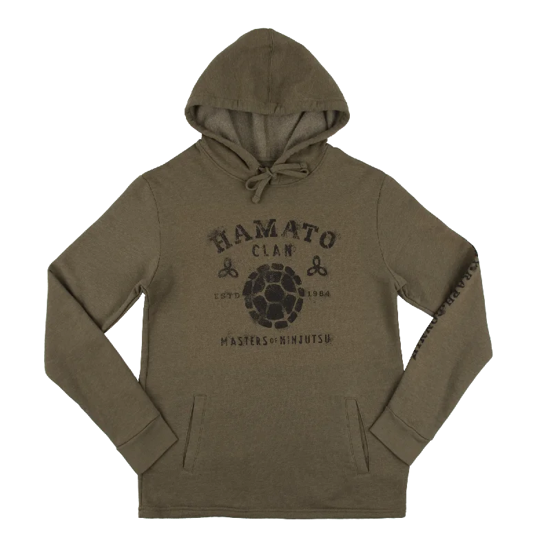 Hamato Clan Spray Paint Olive Hoodie