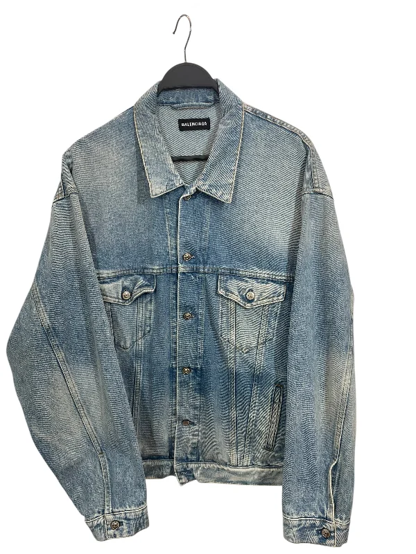 BALENCIAGA/Denim Jkt/46/Denim/BLU/BALENCIAGA FW 18 PRIDE JKT