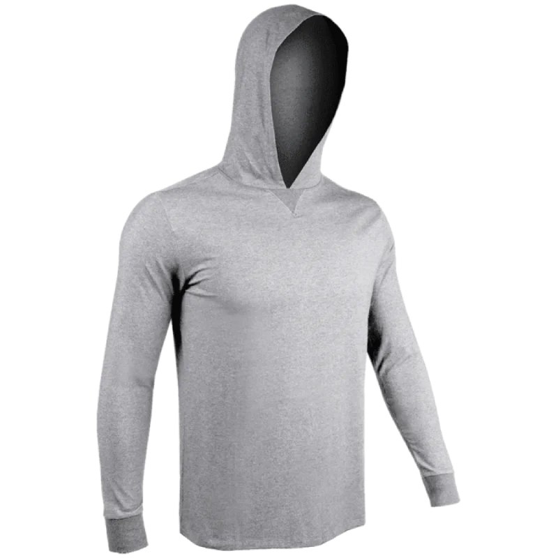 2UNDR Luxury LS Hooded Tee - GREY