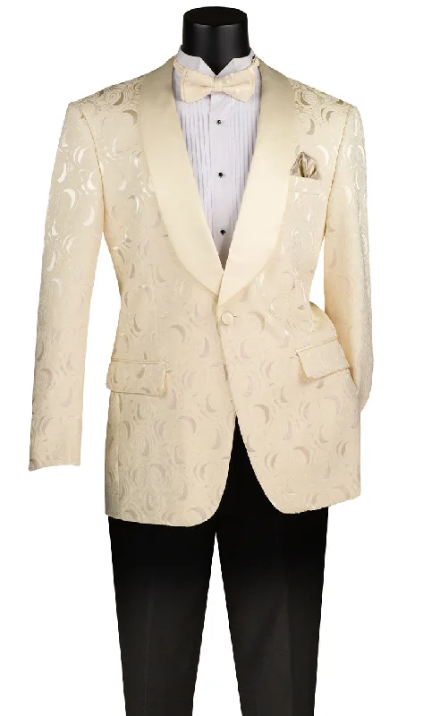 Vinci Slim Fit Jacket BF-8-Champagne