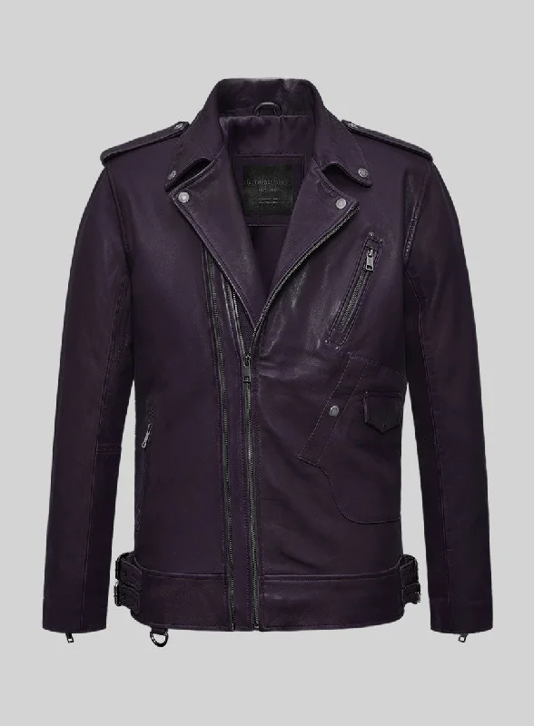 Nobelvalor Purple Rider Leather Jacket