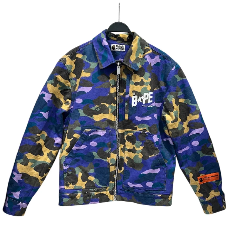 BAPE/HERON PRESTON/Denim Jkt/XS/Denim/PPL/Camouflage/HERONPRESTON