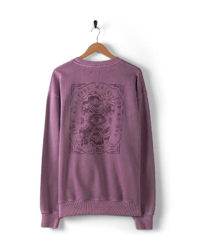 Lunar 2 - Mens Oversized Sweat - Purple