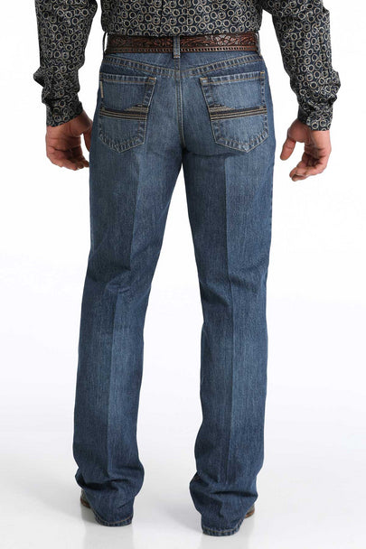 Cinch Men's Grant Relaxed Fit Bootcut Jean in Medium Stonewash