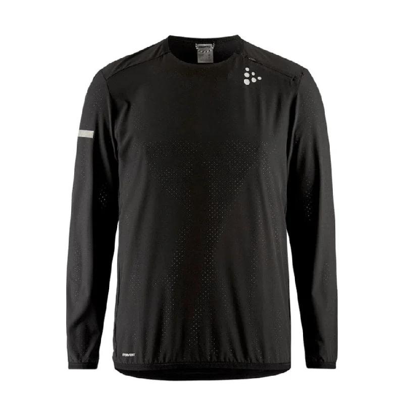 Craft Men's Hypervent Long Sleeved Wind Top 2 Black SS24