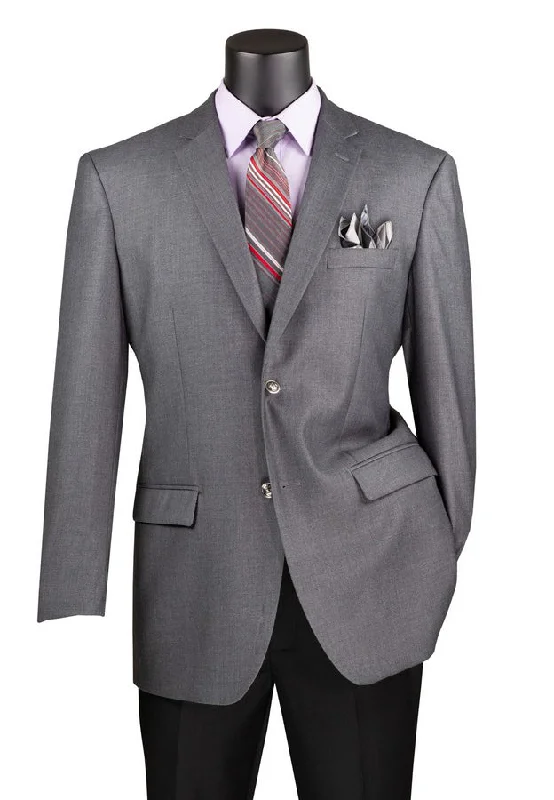 Vinci Men Sport Coat B-TR-Medium Gray