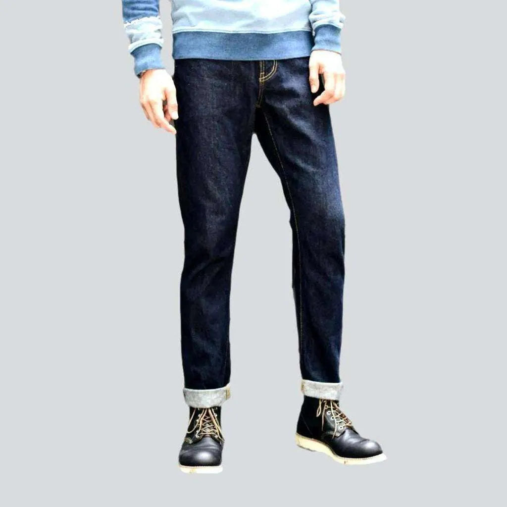 Sanforized selvedge jeans
 for men