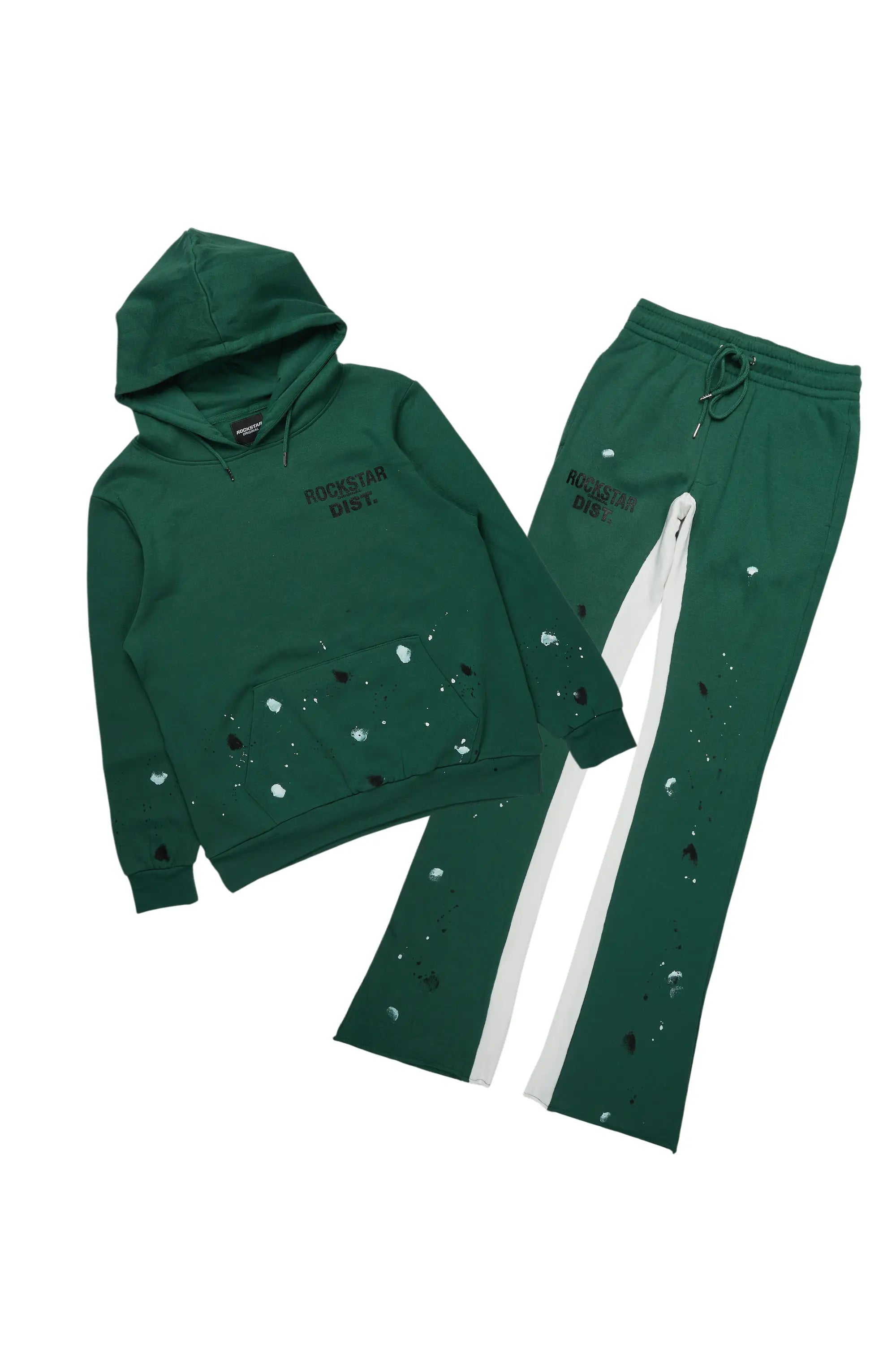 Jaco Green Hoodie Baggy Fit Pant Track Set