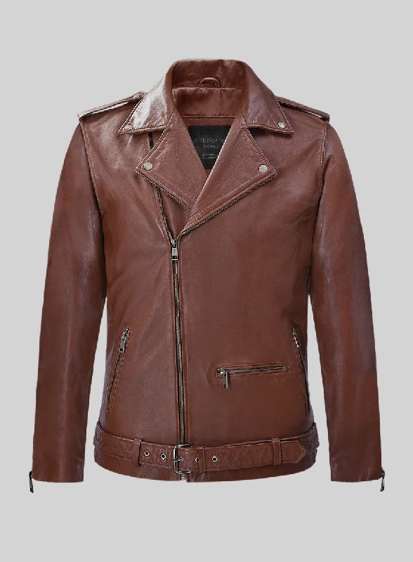 Wanderer Tan Riding Leather Jacket