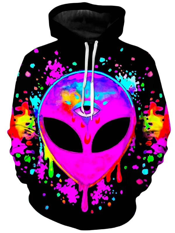 Splatter Alien Pink Unisex Hoodie