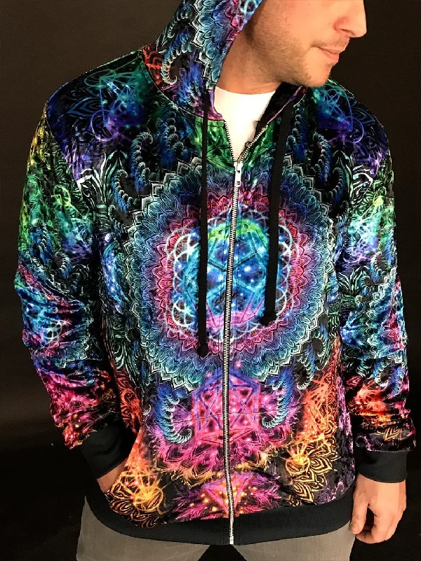 Platonic Mandala V2 Zip Hoodie