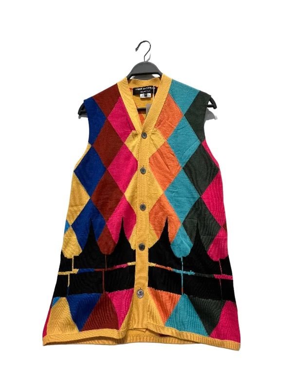 COMME des GARCONS HOMME PLUS/Knitted Vest/S/Multicolor/Wool/PK-N004/PK-N004