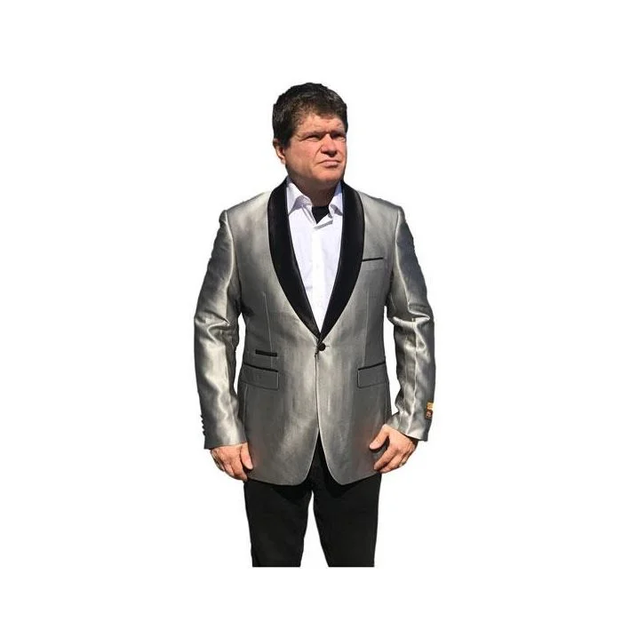 Mens Gray Fashion Big and Tall Sport Coat