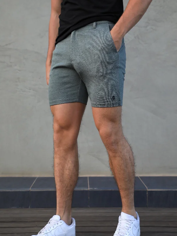 Sorrento Stretch Fit Shorts - Khaki Green