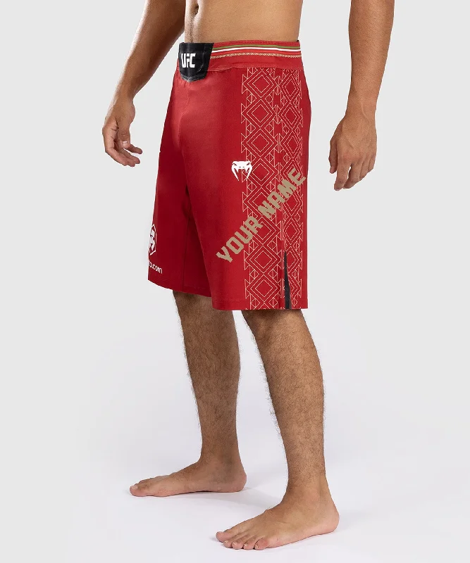 UFC Noche by Venum Personalized Authentic Fight Night Men's Fight Short - Red