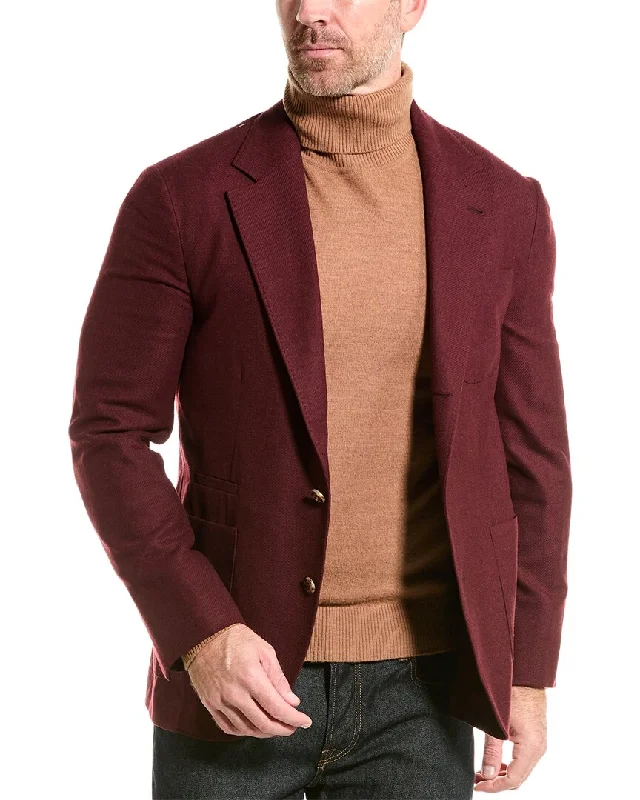 Brunello Cucinelli Wool, Cashmere, & Silk-Blend Jacket