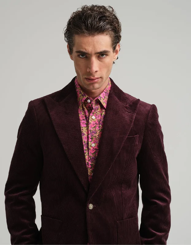 Aubergine Corduroy 2-Piece GOLD