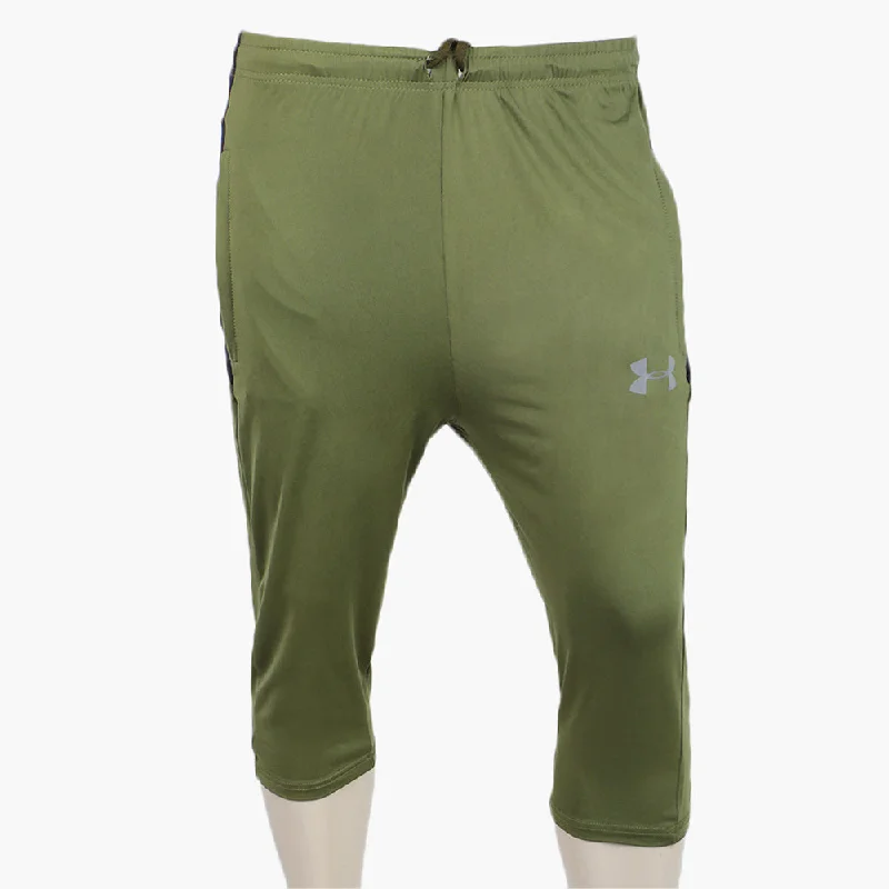 Men's Shorts 3 QTR - Olive & Black