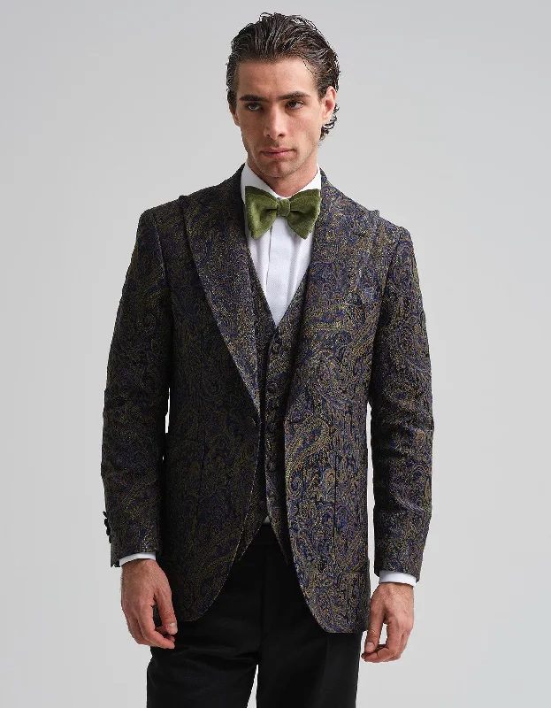 Midnight Paisley Jacquard Jacket