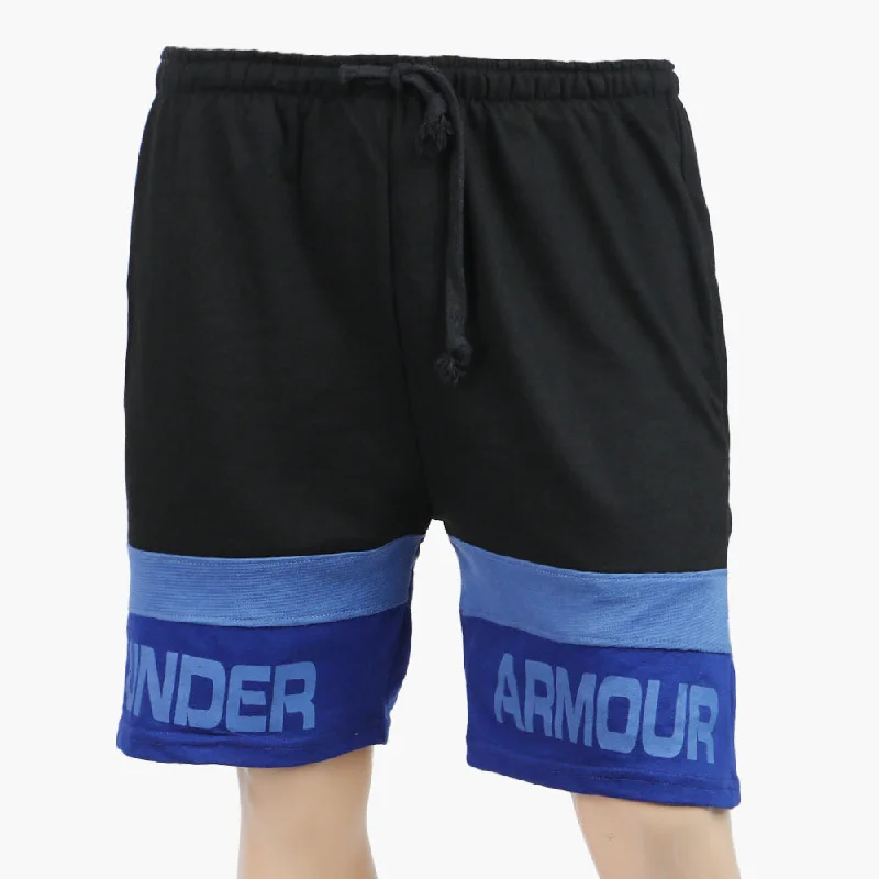 Men's Terry Short - Black & Blue