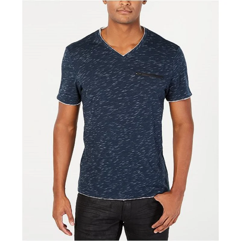 INC International Concepts Men's V-Neck T-Shirt Navy Size Extra Large - X-Large