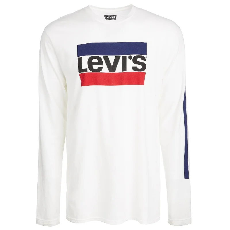 Levi's Men's Graphic-Print T-Shirt White Size 2 Extra Large - XX-Large