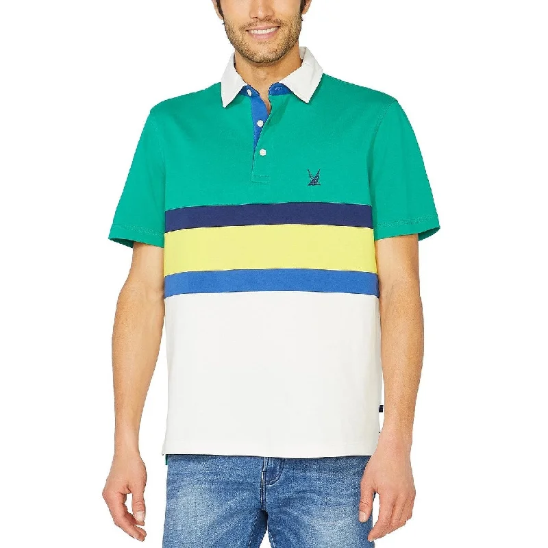 Nautica Men's Colorblocked Polo Dark Blue Size Medium