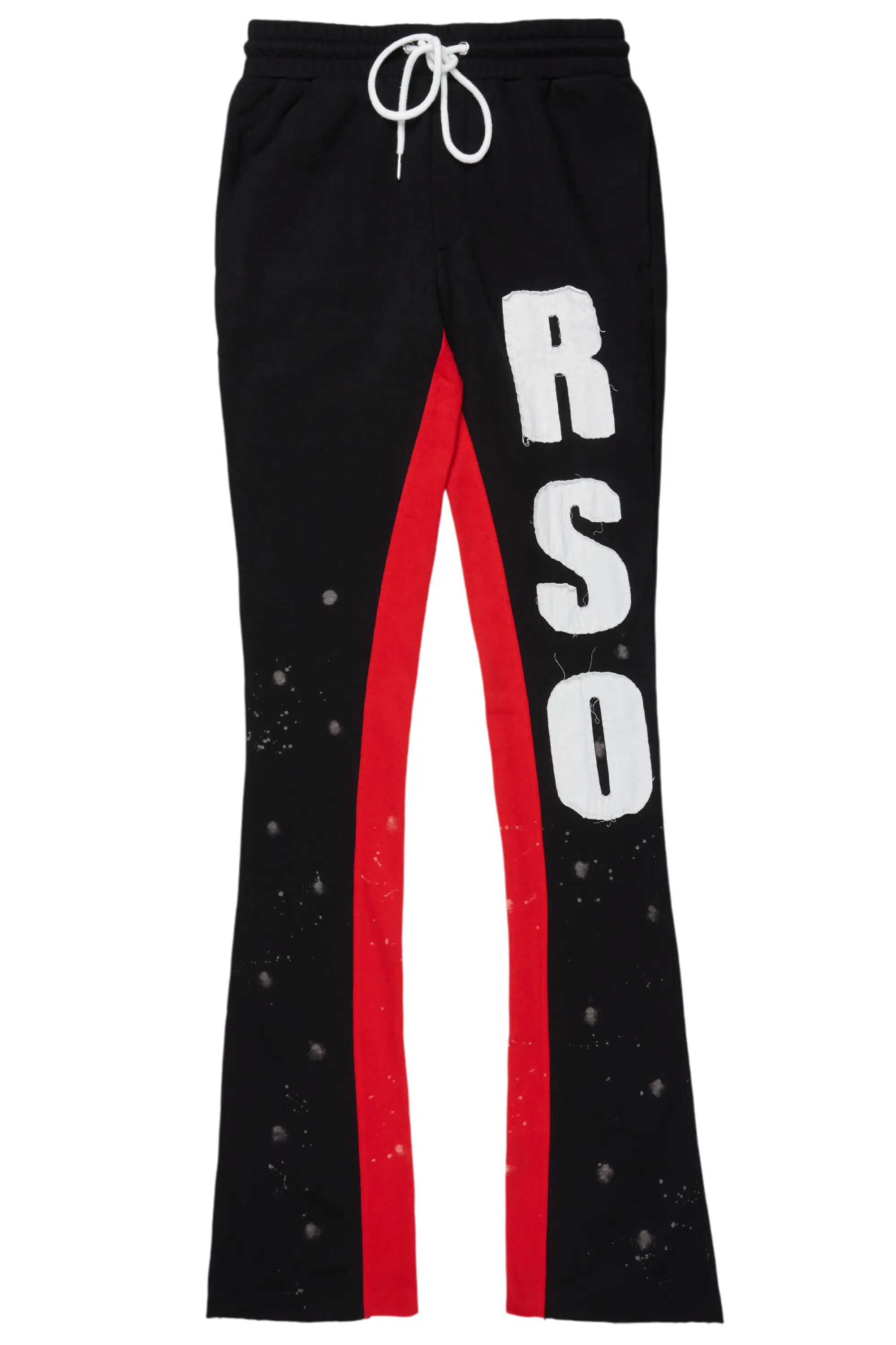 Brandi Black Stacked Track Pant