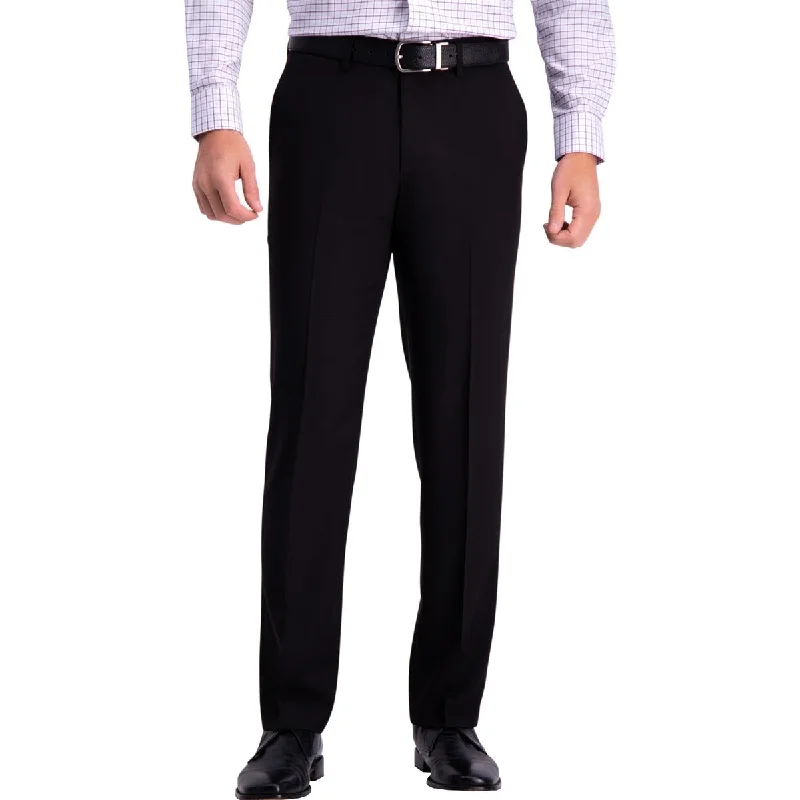 Haggar Mens Straight Fit Wrinkle Free Dress Pants