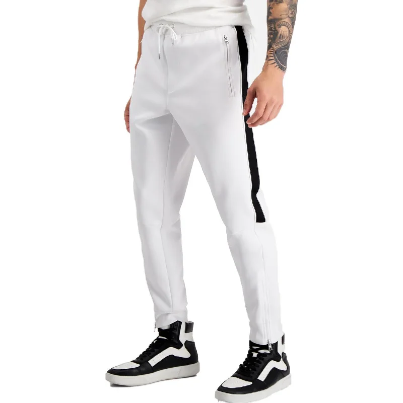 INC Mens Contrast Trim High Rise Jogger Pants