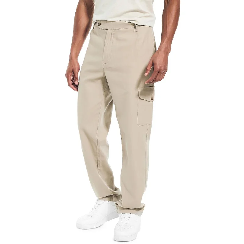 Nautica Mens Linen Pocketed Cargo Pants