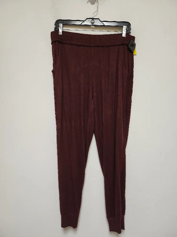 Pants Lounge By Saturday/sunday In Maroon, Size: 4