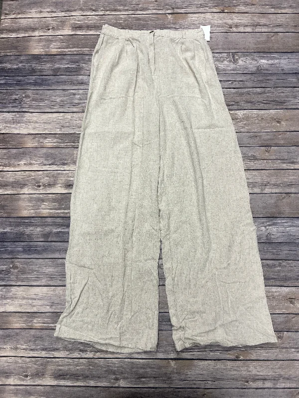 Pants Wide Leg By Blu Pepper In Tan, Size: M