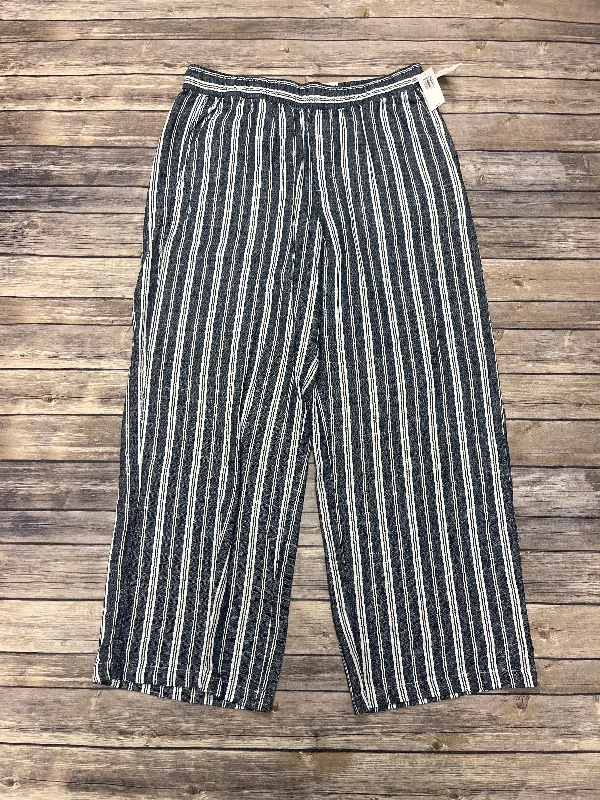 Pants Wide Leg By Old Navy In Striped Pattern, Size: L