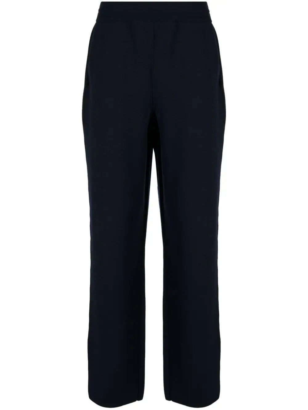 Straight-Leg Wool-Blend Track Pants