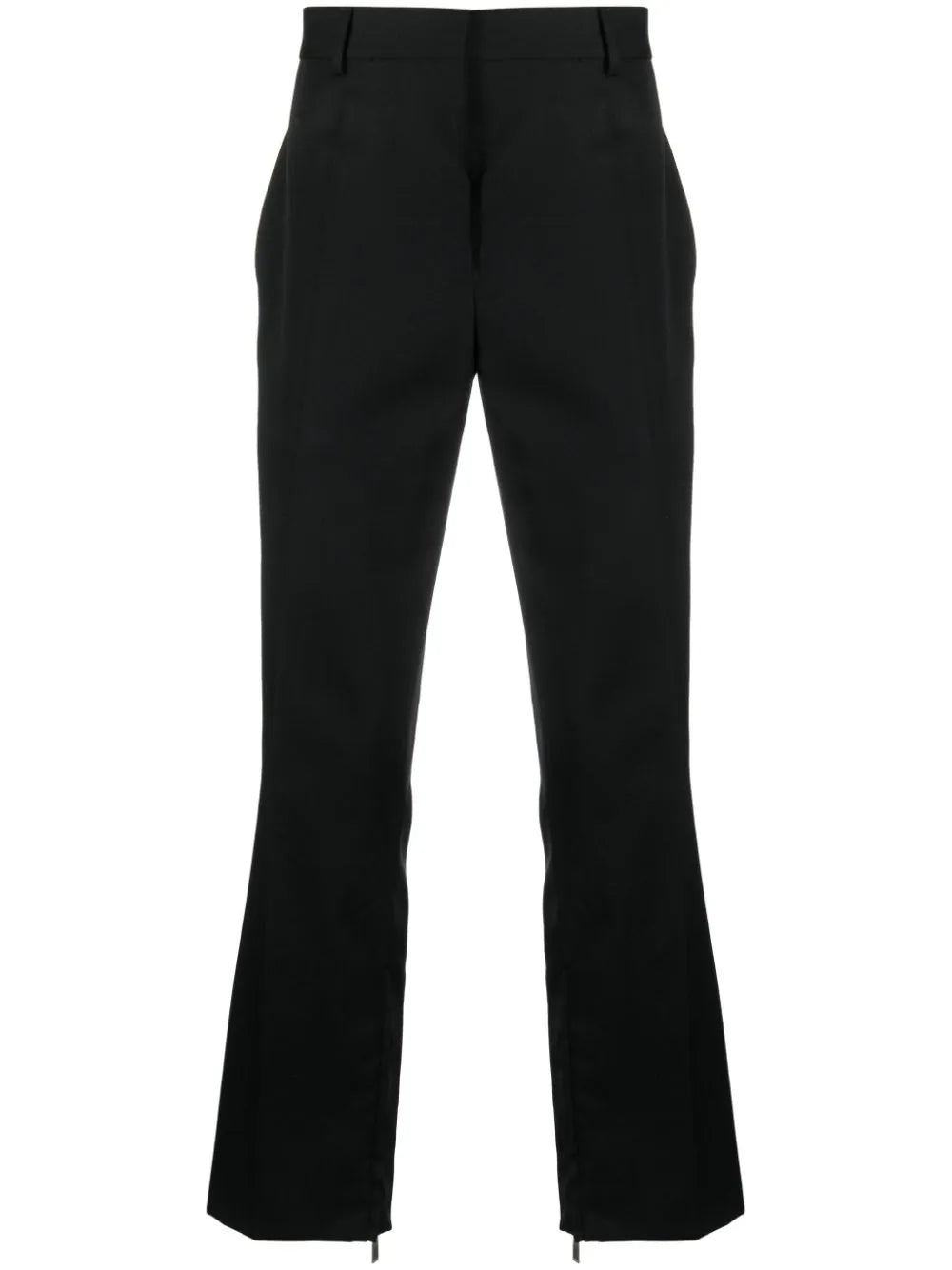 Straight-Leg Wool Trousers